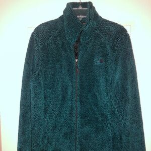 North Face jacket, emerald green, size medium, excellent!